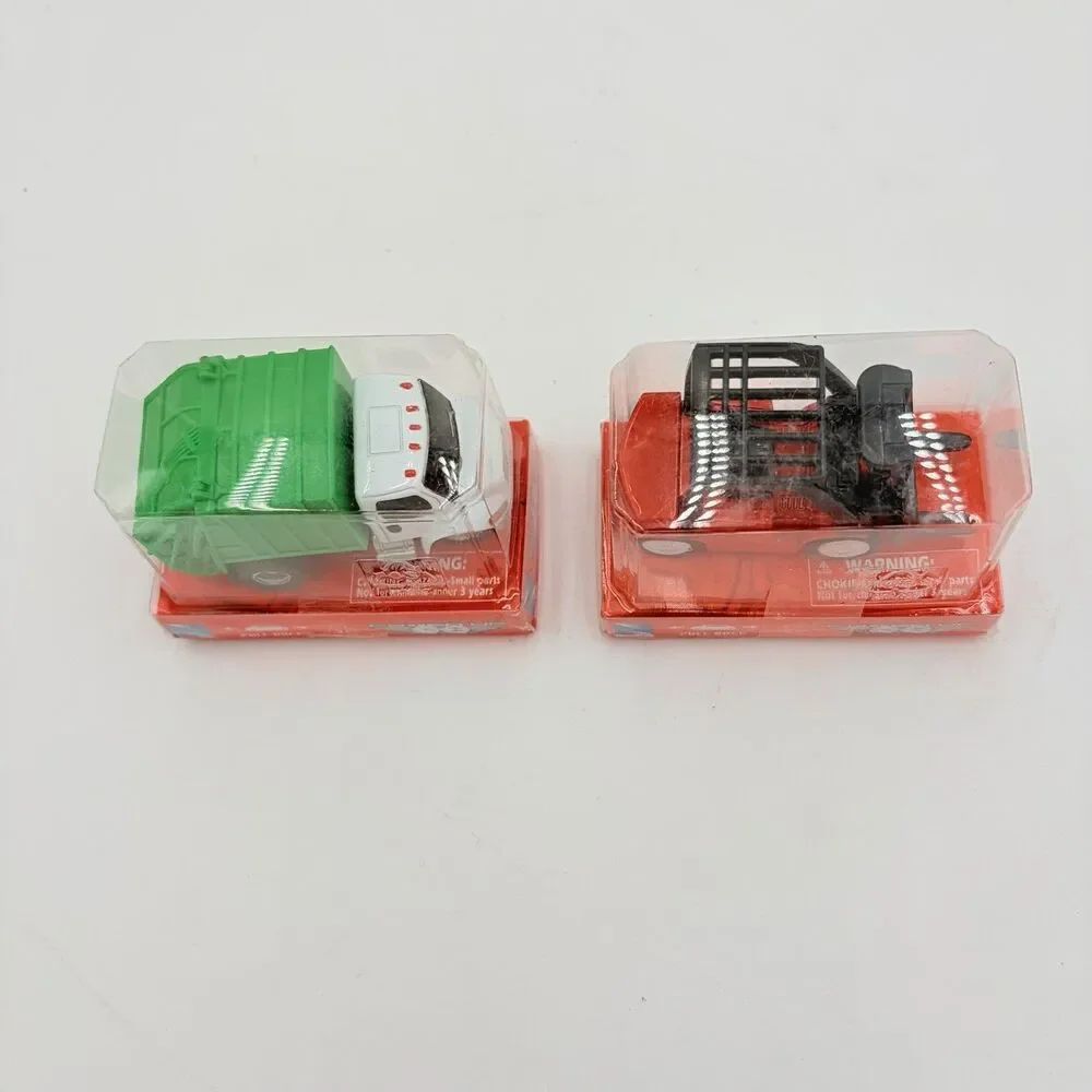 NEWRAY POWER UP Garbage Truck & Forklift Pull Back Toy